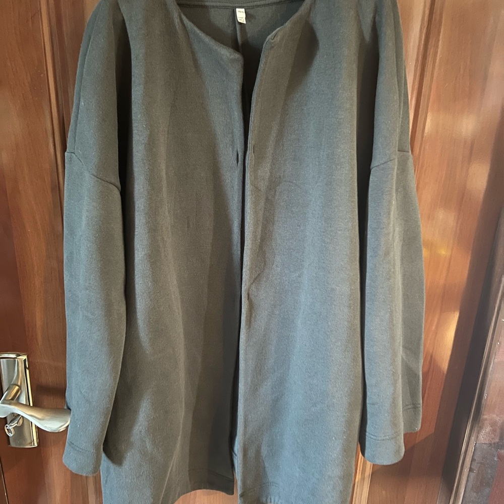Muji Gray Lightweight Shirt Jacket Contemporary Style